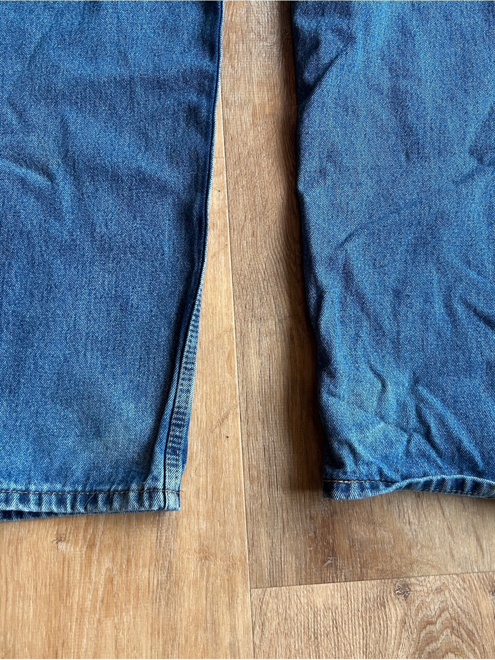 Levi's 505 Straight Fit Dark Blue Men's Jeans 40x32 - Picture 6 of 8